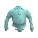 Molded plastic upper torso include arms and neck representing short stature